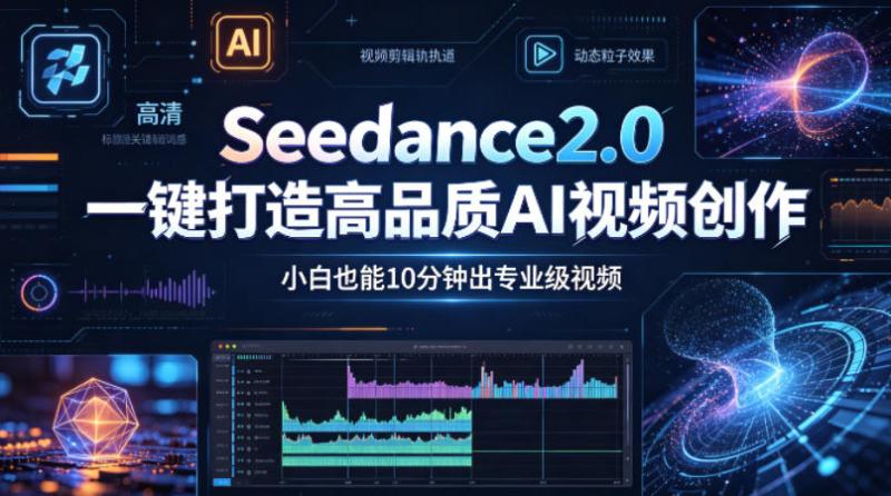 Seedance2.0一键打造高品质AI视频创作，小白也能10分钟出专业级视频