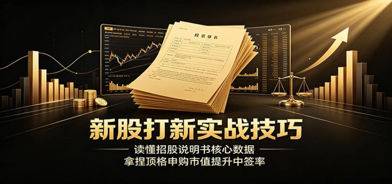 新股打新实战技巧：读懂招股说明书核心数据，拿捏顶格申购市值提升中签率