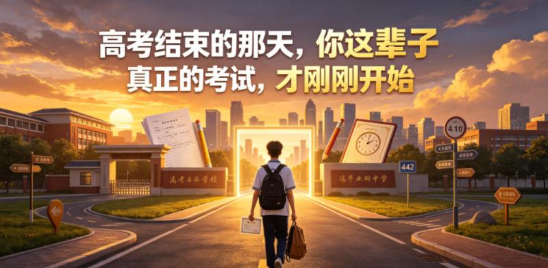 付费文章：高考结束的那天，你这辈子真正的考试，才刚刚开始