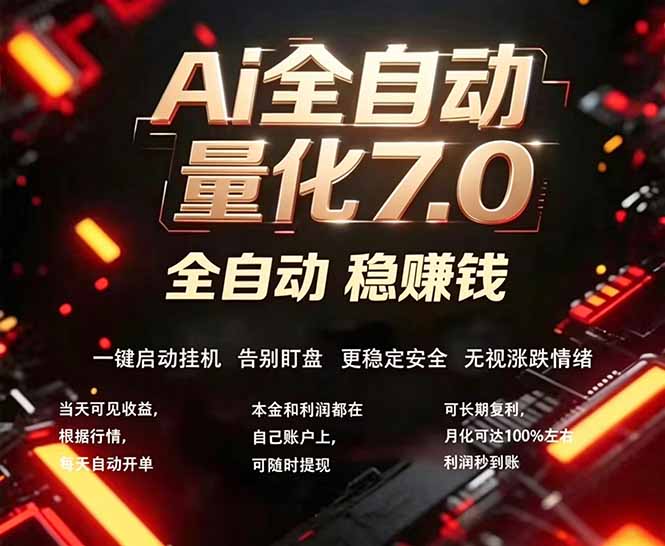 (19420期)EA黄金量化7.0 ,24小时全自动挣美金,小白轻松操作,日入1000+ (19420期)EA黄金量化7.0 ,24小时全自动挣美金,小白轻松操作,日入1000+
