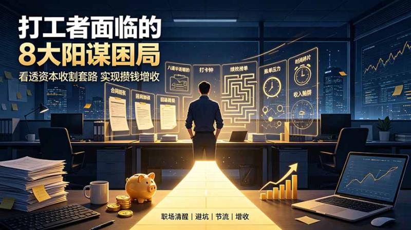 （19448期）付费文章：打工者面临的8大阳谋困局，看透资本收割套路实现攒钱增收