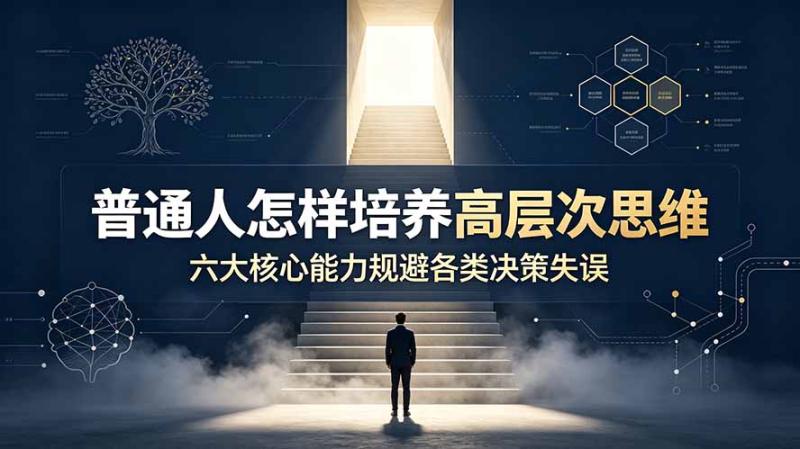 （19479期）付费文章：普通人怎样培养高层次思维，六大核心能力规避各类决策失误