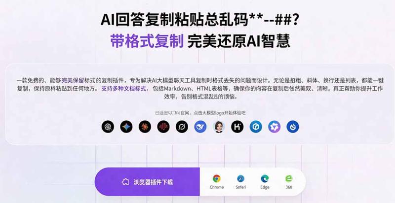 （19599期）你的 AI 回答内容复制格式总乱码？完美一键保留原格式复制，办公宝藏浏览器插件 Copy With Format