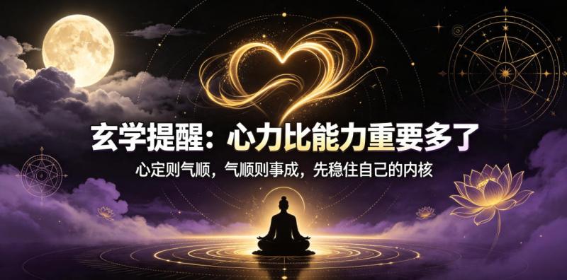 付费文章：玄学提醒：心力比能力重要多了