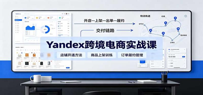 yandex跨境电商实战课:平台入门、开店、物流、选品上架与定价全流程