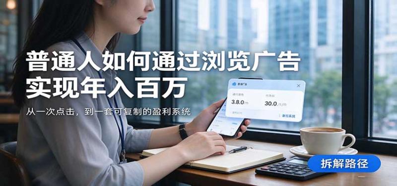 2026最新技术24小时全自动浏览广告，全网独家，单台设备日入200+，支持实地学习考察