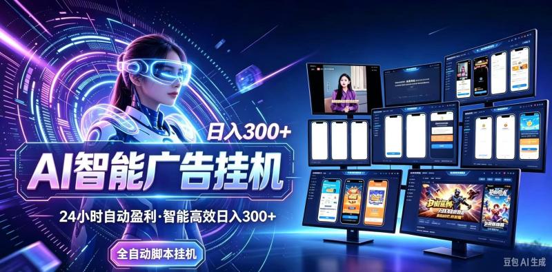 （21068期）24小时AI广告挂机｜在家就能做的被动副业