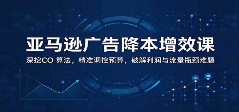亚马逊广告降本增效课：深挖CO 算法，精准调控预算，破解利润与流量瓶颈难题
